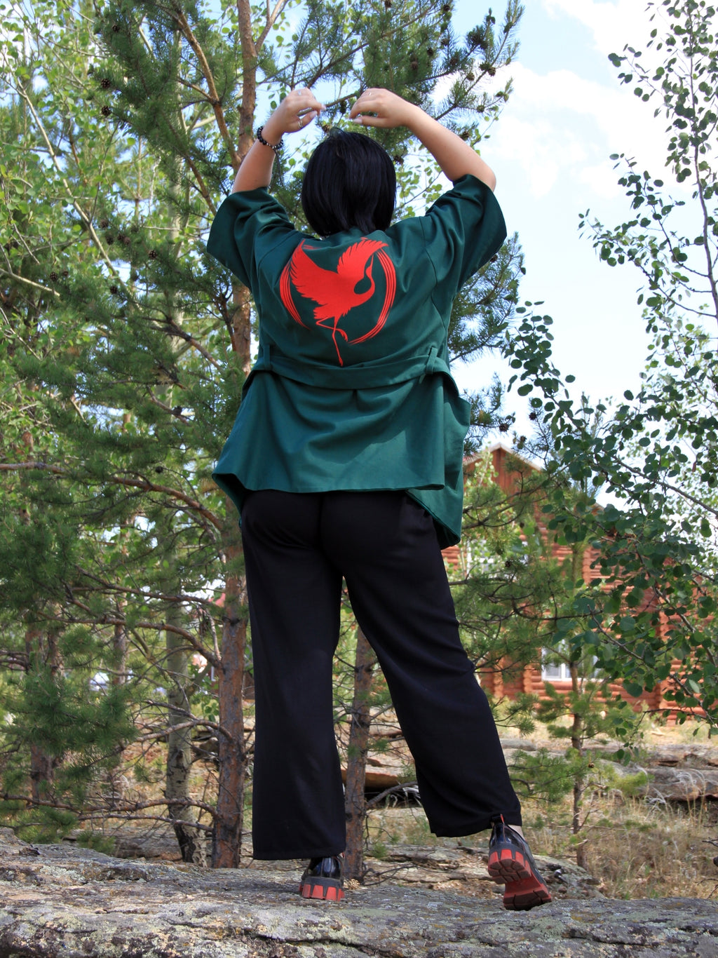 Kimono Jacket Tsuru Crane