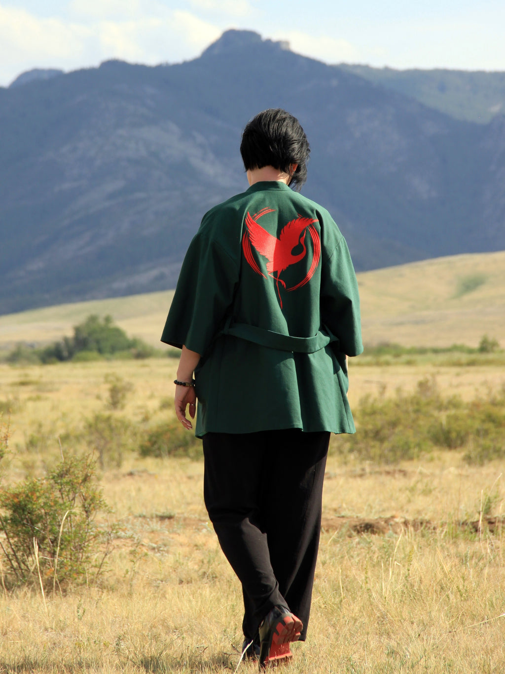 Kimono Jacket Tsuru Crane