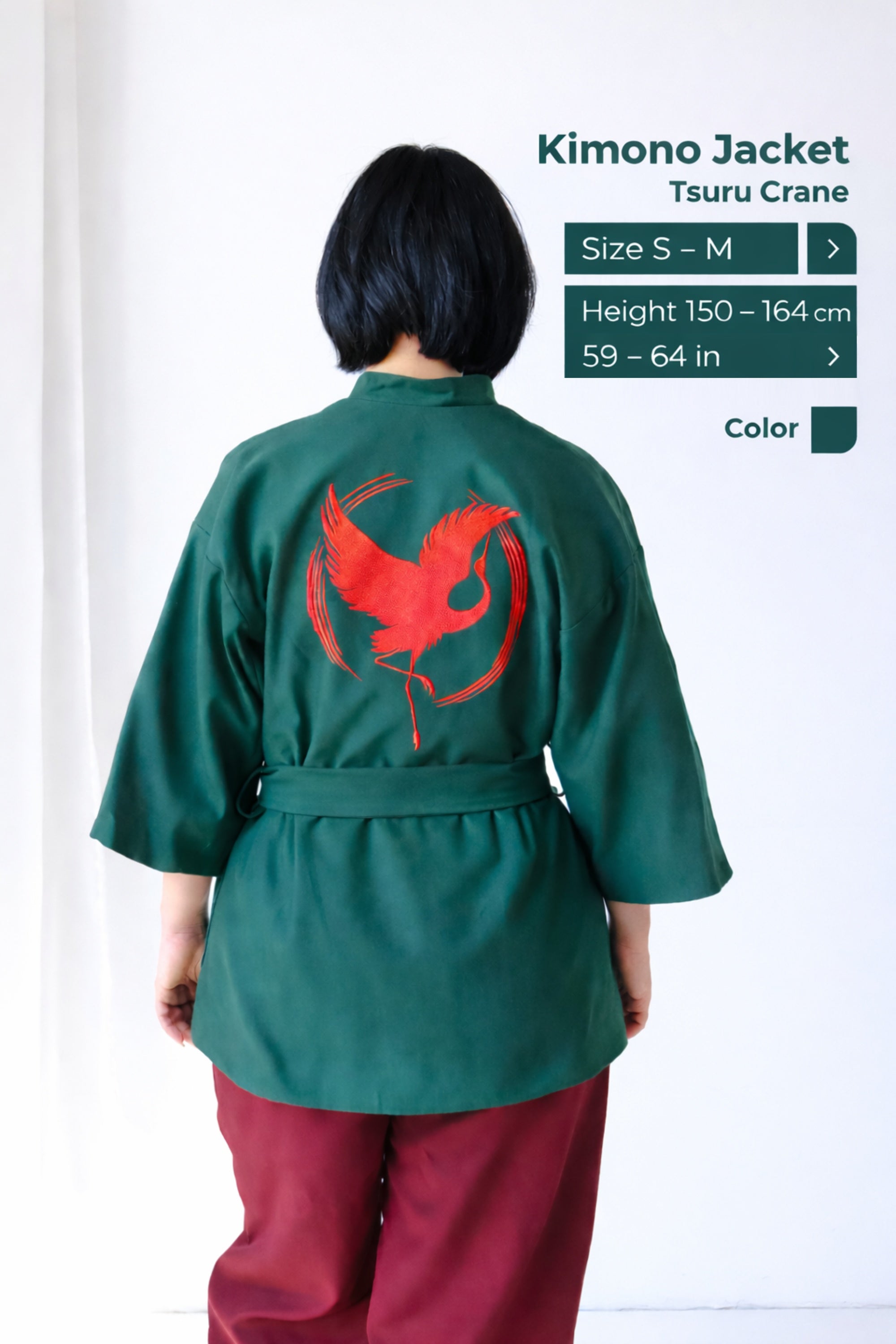 Kimono Jacket Tsuru Crane