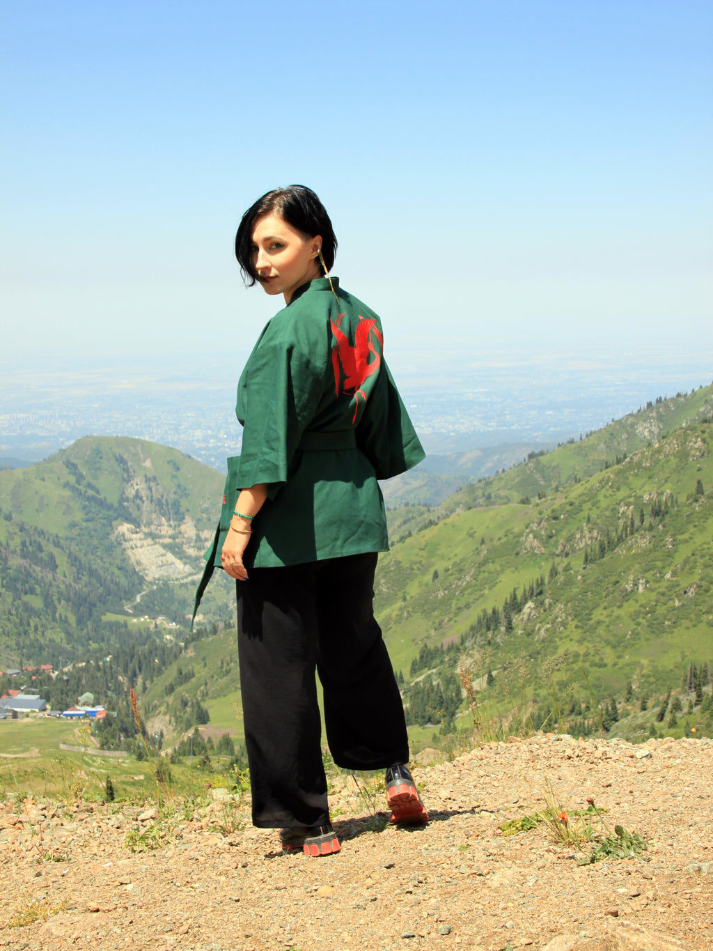 Kimono Jacket Tsuru Crane