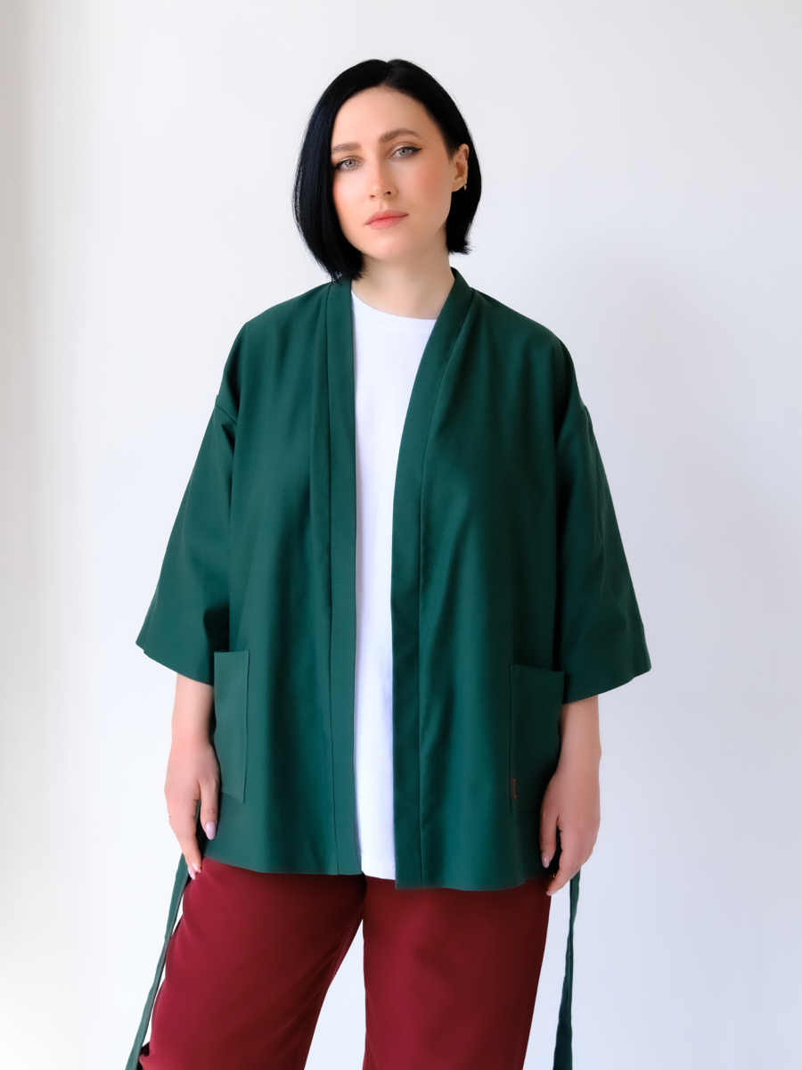 Kimono Jacket Tsuru Crane