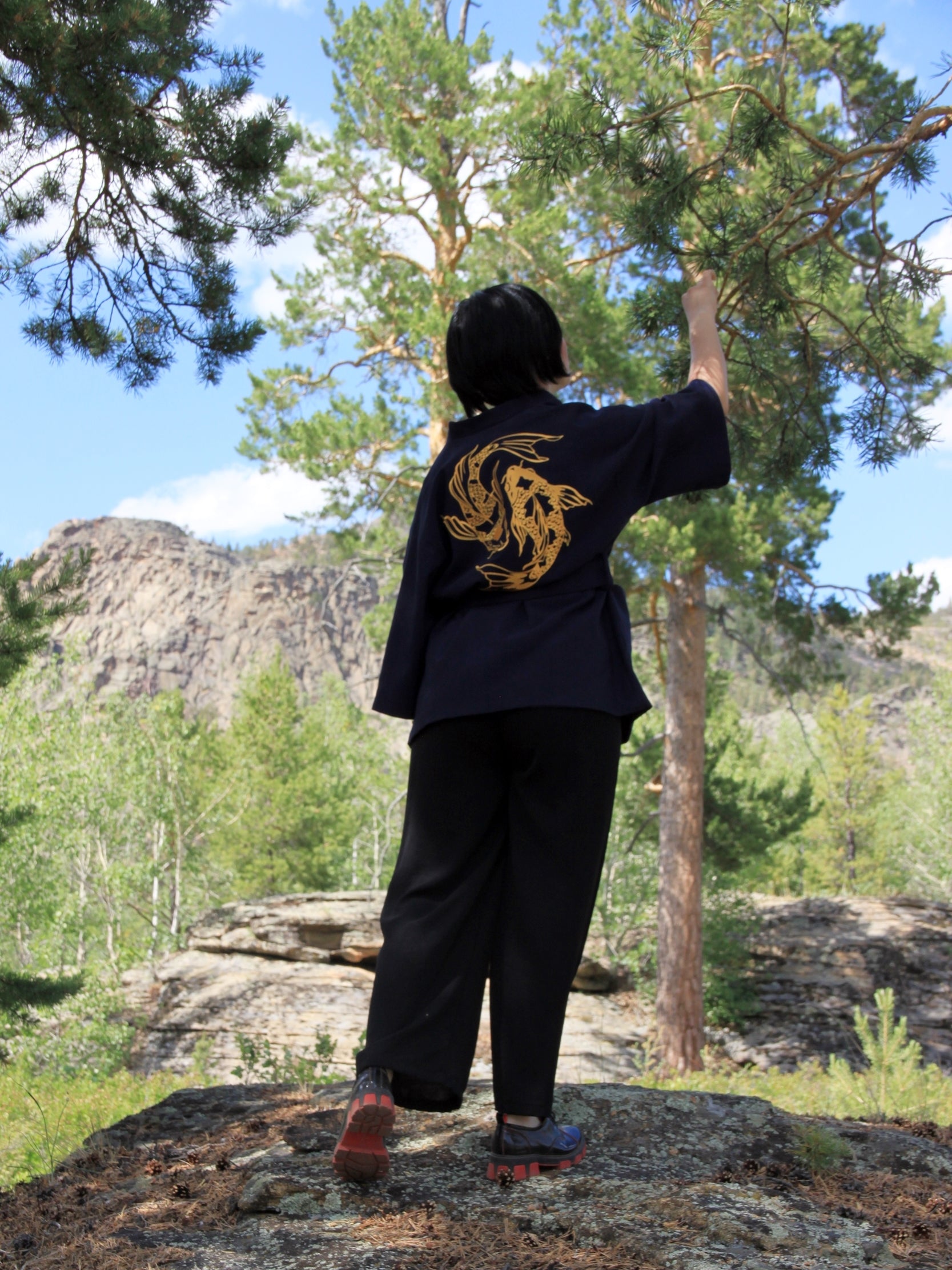 Kimono Jacket Koi Carps