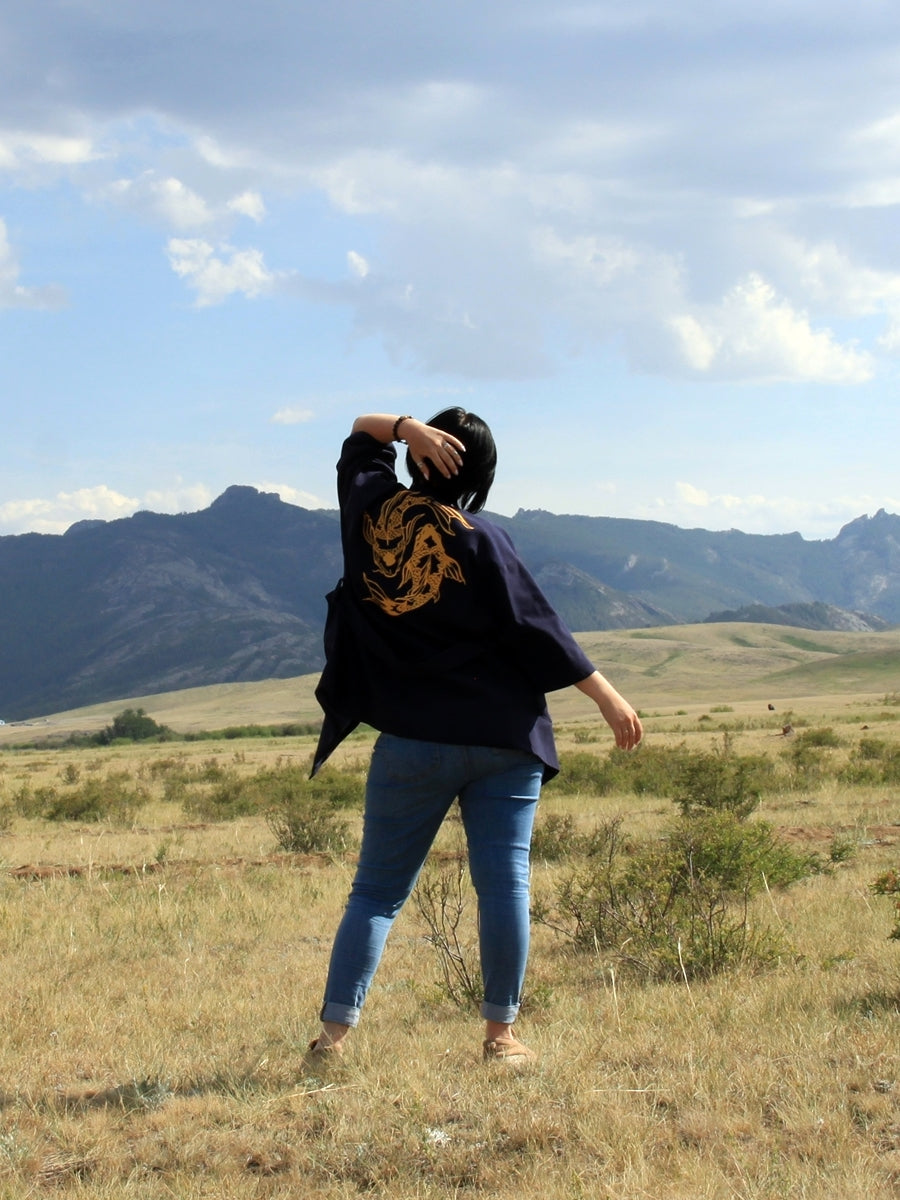 Kimono Jacket Koi Carps