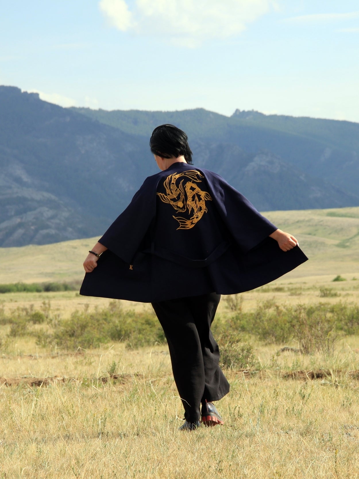 Kimono Jacket Koi Carps