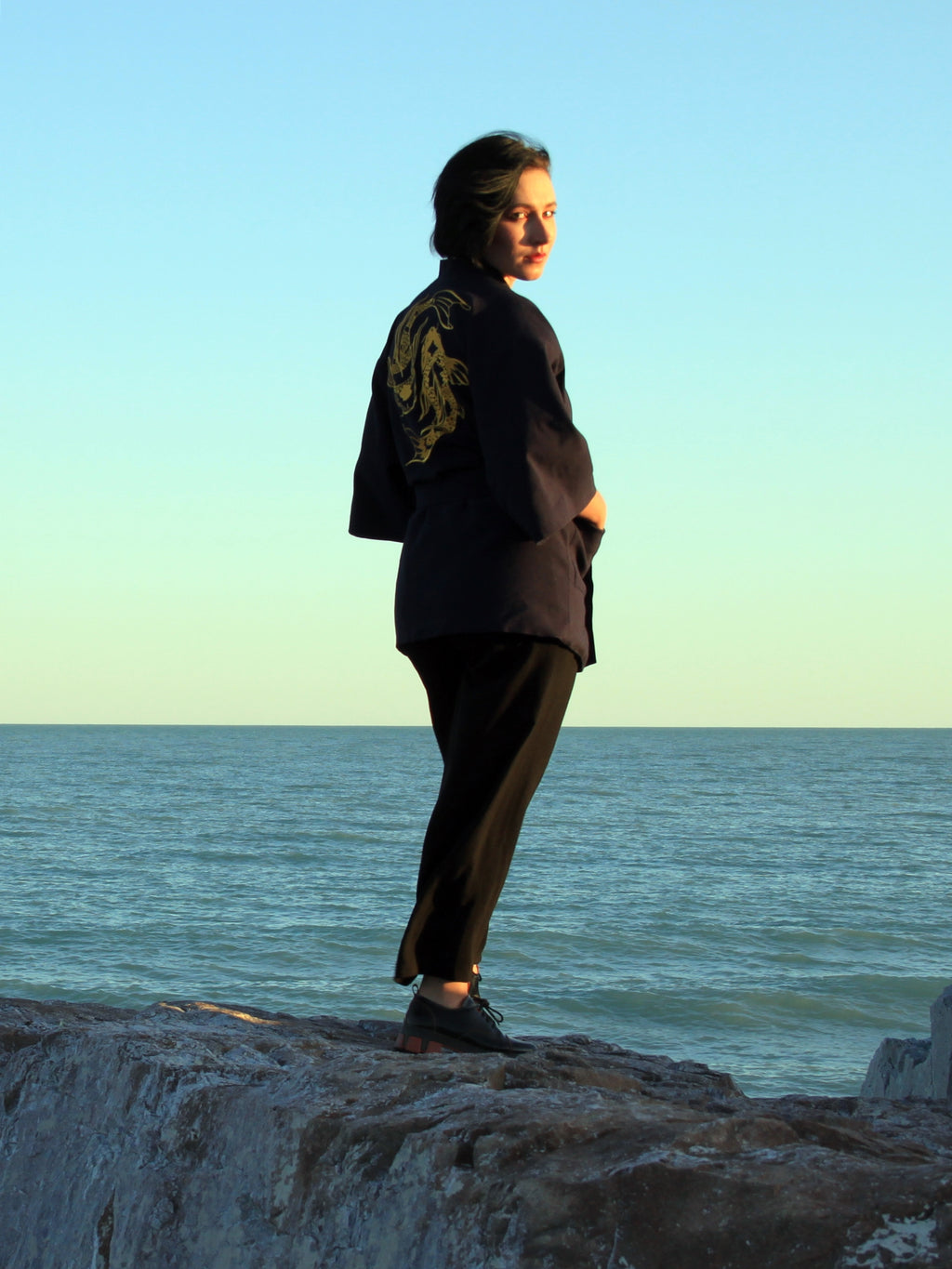 Kimono Jacket Koi Carps