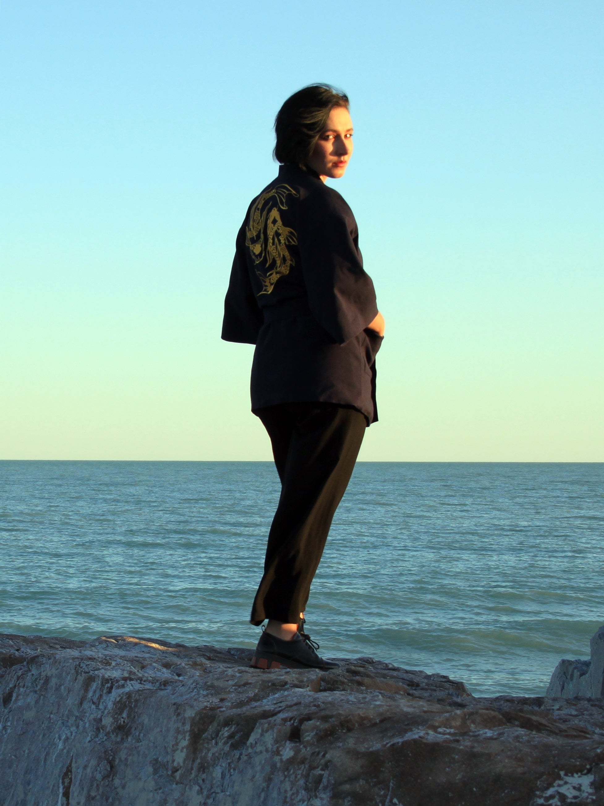 Kimono Jacket Koi Carps