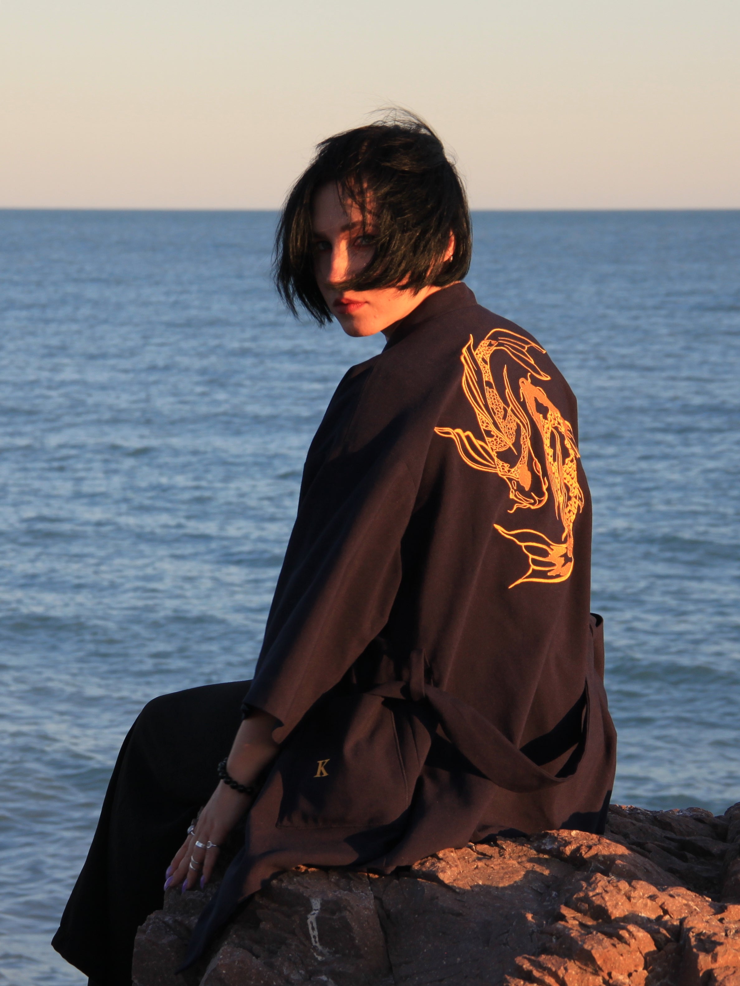 Kimono Jacket Koi Carps
