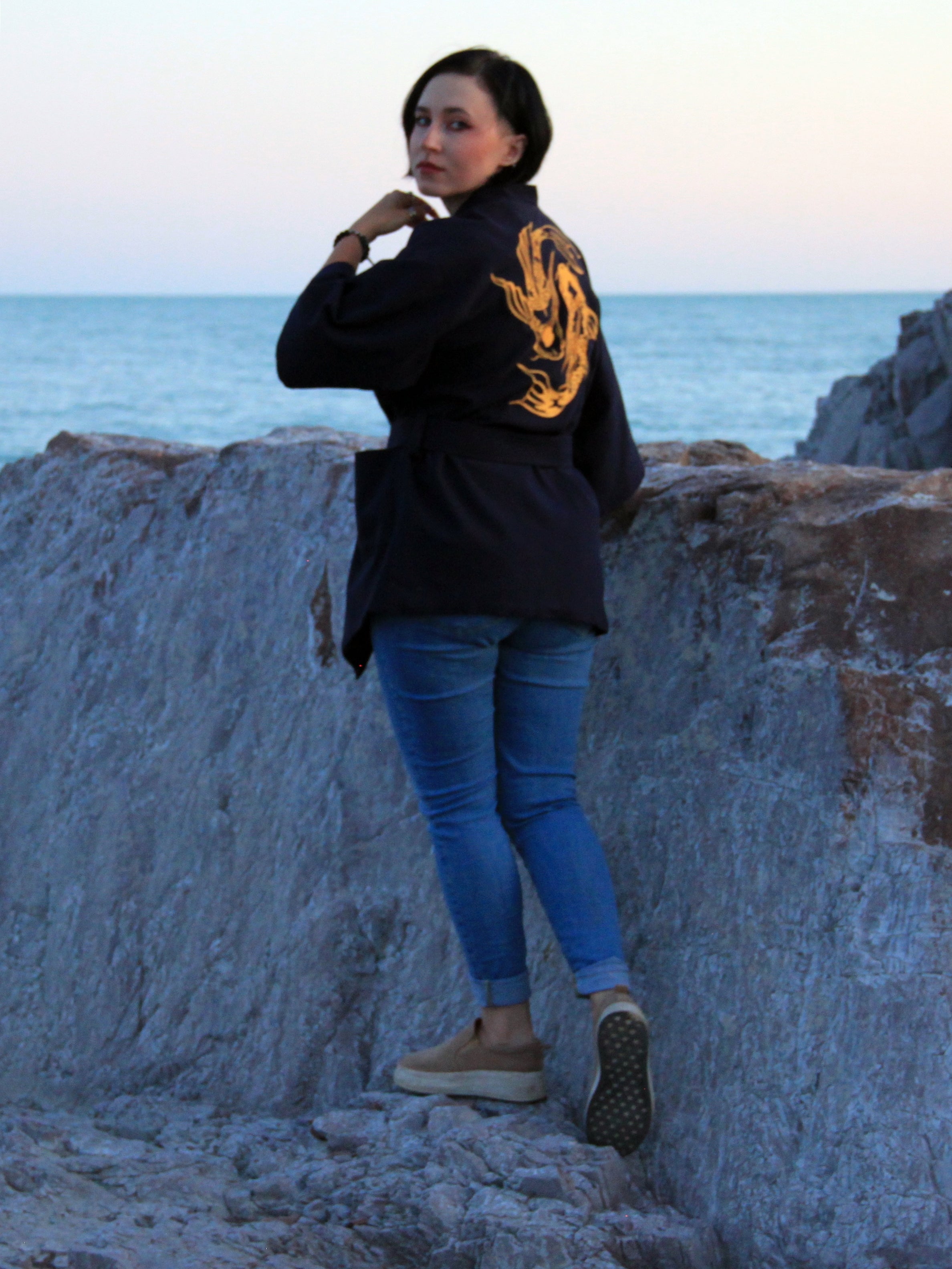 Kimono Jacket Koi Carps